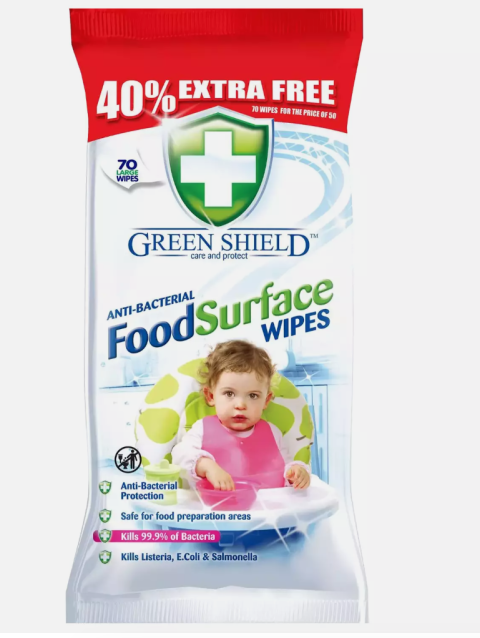 Food Surface Cleaning Wipes Dirt Cleaner 70S